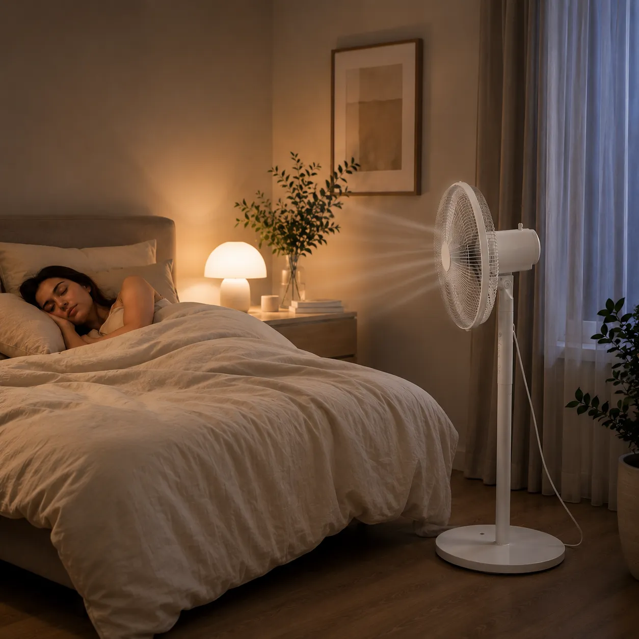 DC-motor i tyst fläkt